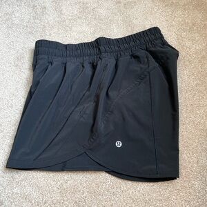 SOLD! Lululemon track that shorts Black